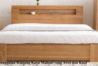 ranjang kayu mahoni