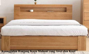 ranjang kayu mahoni