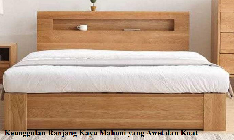 ranjang kayu mahoni